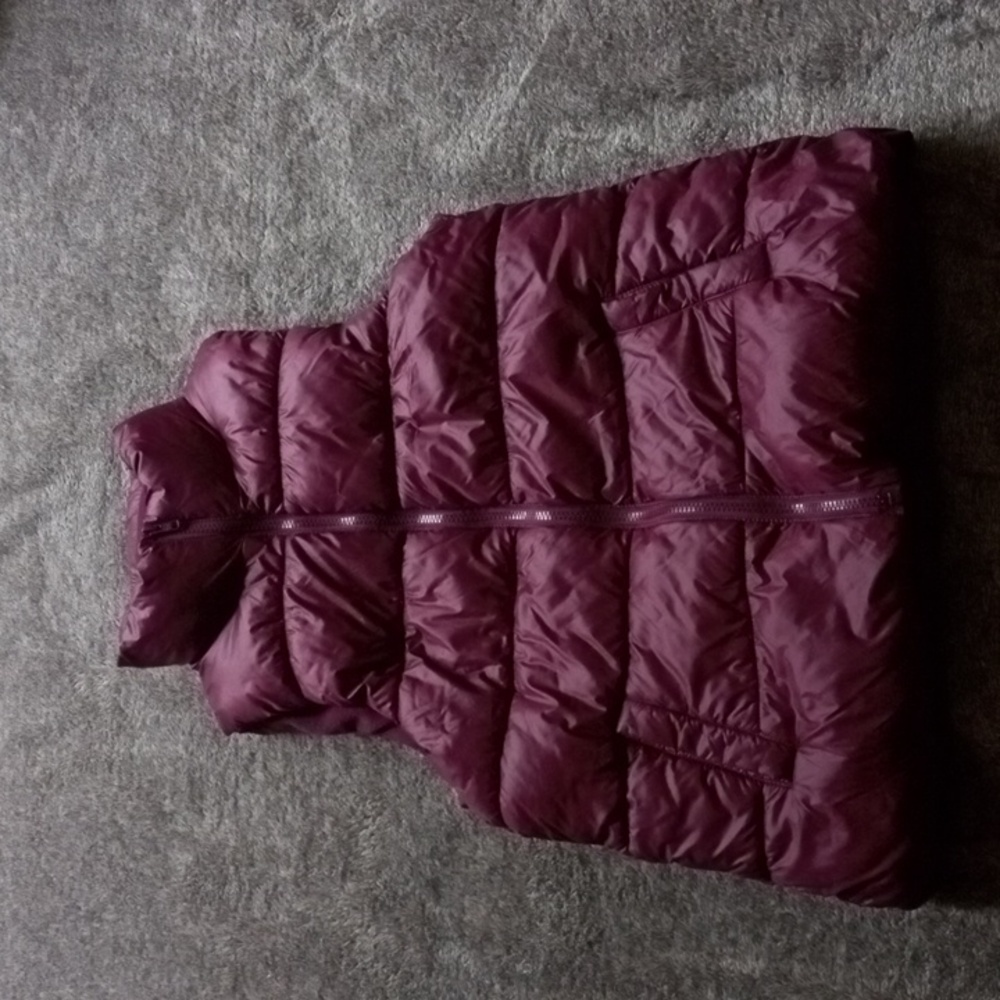 Old Navy wine puffer vest